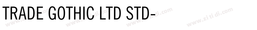 TRADE GOTHIC LTD STD字体转换